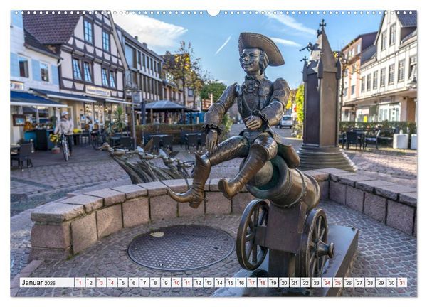 Produktbild: Das Weserbergland (hochwertiger Premium Wandkalender 2026 DIN A2 quer), Kunstdruck in Hochglanz