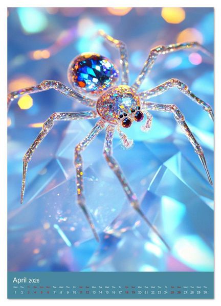Produktbild: Sparkeling Creepy Crawlies (Wall Calendar 2026 DIN A4 portrait), CALVENDO 12 Month Wall Calendar