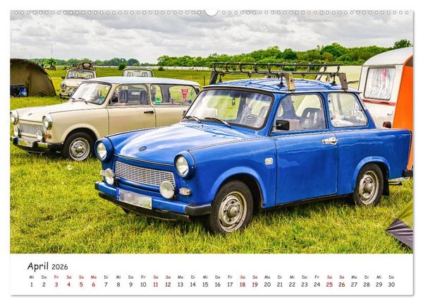 Produktbild: Trabi-Kult (hochwertiger Premium Wandkalender 2026 DIN A2 quer), Kunstdruck in Hochglanz