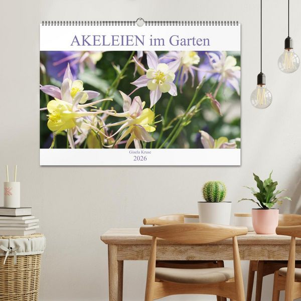 Produktbild: Akeleien im Garten (Wandkalender 2026 DIN A2 quer), CALVENDO Monatskalender