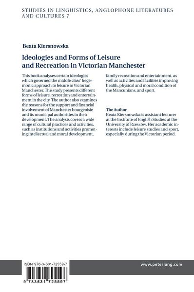Produktbild: Ideologies and Forms of Leisure and Recreation in Victorian Manchester