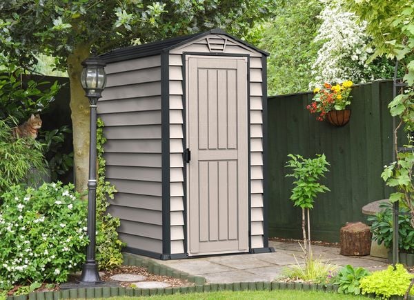 Produktbild: Kunststoff Ger&auml;tehaus 104x180 Gartenhaus Dreht&uuml;r