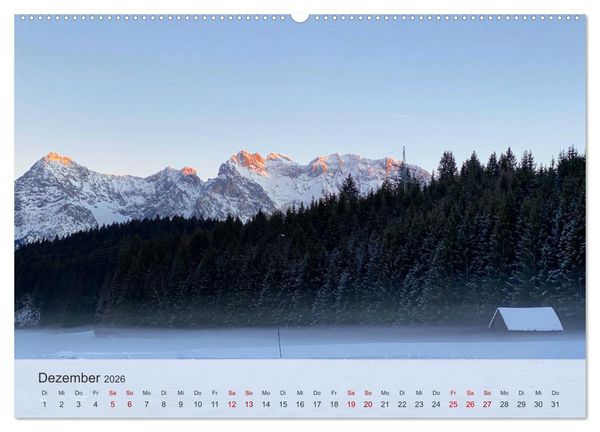 Produktbild: Alpenauszeit - Die Bergh&uuml;tten unserer Alpen (hochwertiger Premium Wandkalender 2026 DIN A2 quer), Kunstdruck in Hochglanz