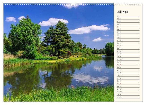 Produktbild: Spaziergang durch den W&ouml;rlitzer Park (Wandkalender 2026 DIN A2 quer), CALVENDO Monatskalender