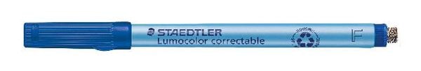 Produktbild: STAEDTLER Universalstift Lumocolor correctable 305 trocken abwischbar, blau F