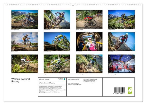 Produktbild: Women Downhill Racing (hochwertiger Premium Wandkalender 2026 DIN A2 quer), Kunstdruck in Hochglanz