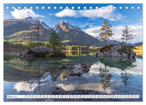 Produktbild: Faszinierende Bergwelten (Tischkalender 2026 DIN A5 quer), CALVENDO Monatskalender