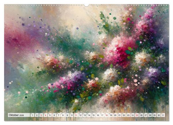 Produktbild: Action Painting: Die Energie der Gef&uuml;hlslandschaften (hochwertiger Premium Wandkalender 2026 DIN A2 quer), Kunstdruck in Hochglanz