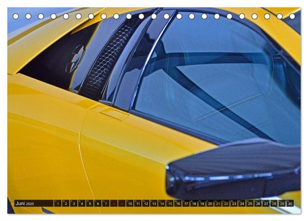 Produktbild: DER GELBE STIER - Lamborghini Murci&eacute;lago (Tischkalender 2025 DIN A5 quer), CALVENDO Monatskalender