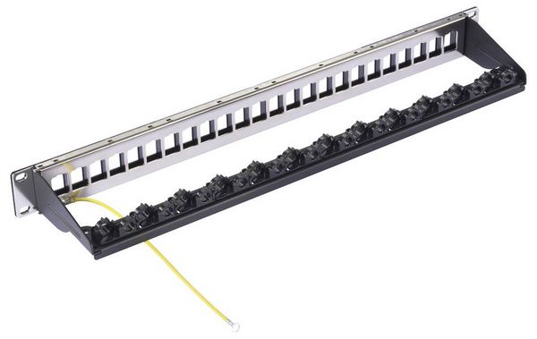 Produktbild: Renkforce 24 Port 483mm (19\") 1 HE Schwarz Unbest&uuml;ckt