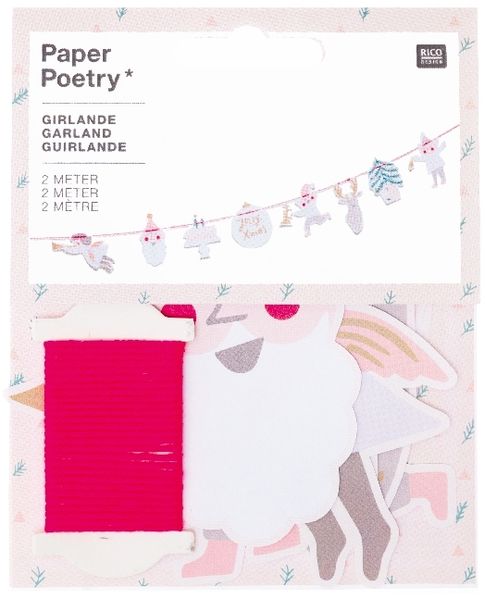 Produktbild: Girlande, Jolly Christmas, Pastell
