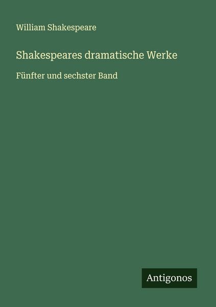 Produktbild: Shakespeares dramatische Werke