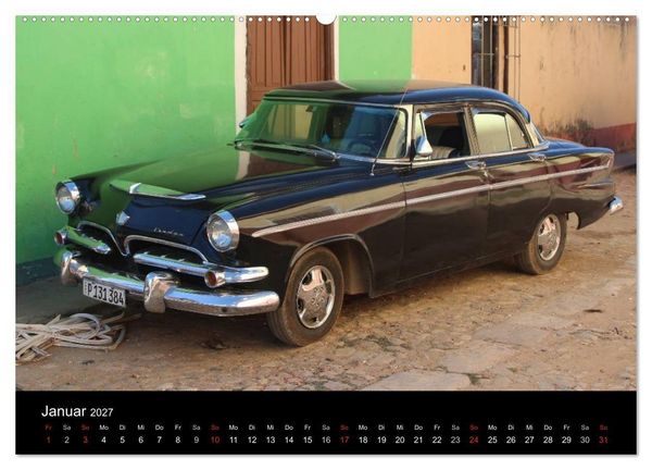 Produktbild: Oldtimertr&auml;ume auf KUBA (hochwertiger Premium Wandkalender 2027 DIN A2 quer), Kunstdruck in Hochglanz