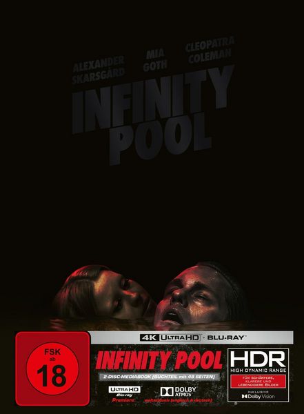 Produktbild: Infinity Pool - 2-Disc Mediabook B (4K Ultra HD Blu-ray + Blu-ray) - 666 St&uuml;ck