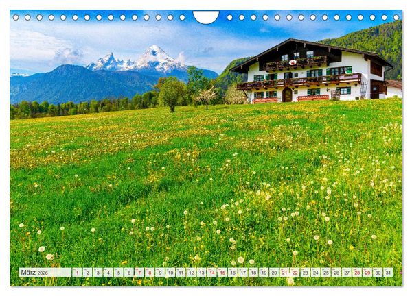 Produktbild: Urlaub im Berchtesgadener Land (Wandkalender 2026 DIN A4 quer), CALVENDO Monatskalender