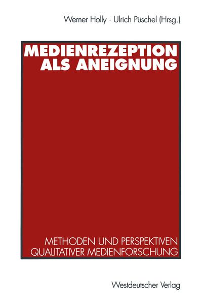Produktbild: Medienrezeption als Aneignung
