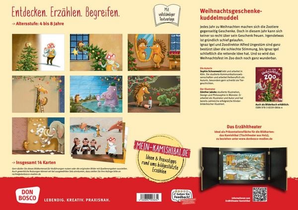 Produktbild: Das gro&szlig;e Weihnachtsfest im Zoo. Kamishibai Bildkartenset