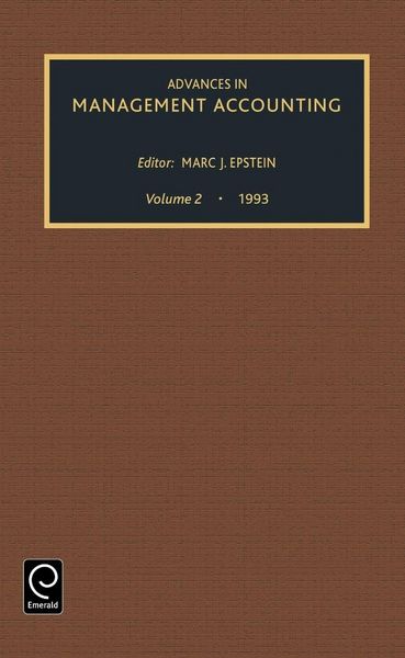 Produktbild: Advances in Management Accounting