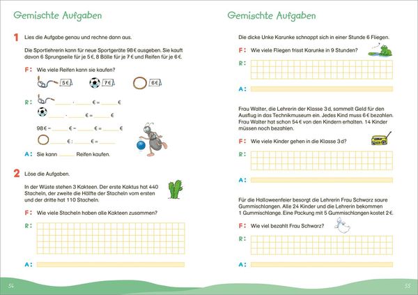 Produktbild: Fit f&uuml;r Textaufgaben 3. Klasse. Mein &Uuml;bungsheft