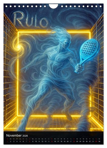 Produktbild: Padel G&ouml;tter (Wandkalender 2026 DIN A4 hoch), CALVENDO Monatskalender
