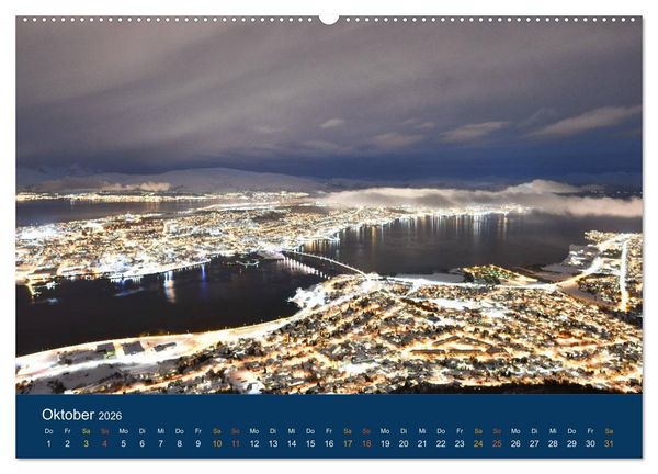 Produktbild: Troms&ouml;, eisiges Nord-Norwegen (Wandkalender 2026 DIN A2 quer), CALVENDO Monatskalender