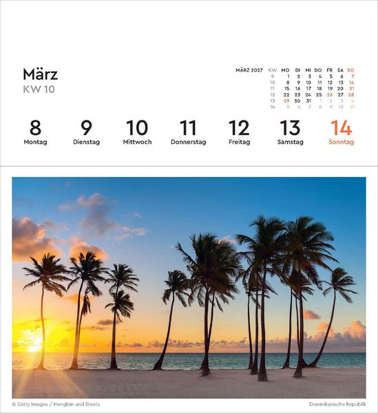 Produktbild: Urlaubsfeeling - KUNTH Postkartenkalender 2027
