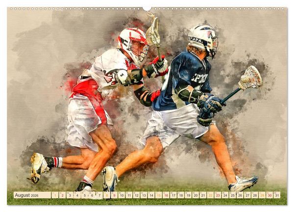 Produktbild: Ich liebe Lacrosse (hochwertiger Premium Wandkalender 2026 DIN A2 quer), Kunstdruck in Hochglanz