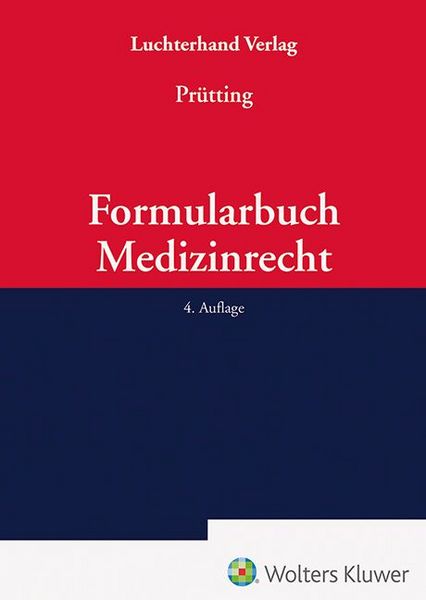 Produktbild: Formularbuch Medizinrecht