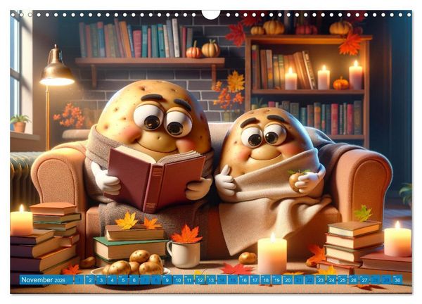 Produktbild: Couch Potatoes: Ein Jahr voll Komfort und Spa&szlig; (Wandkalender 2026 DIN A3 quer), CALVENDO Monatskalender