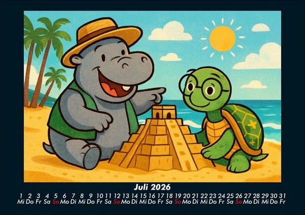 Produktbild: Sash & Taz - Abenteuer in Mexiko 2026 Fotokalender DIN A5