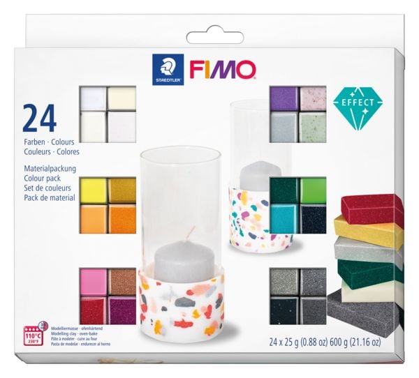 Produktbild: STAEDTLER Modelliermasse FIMO&reg; effect 24er Set
