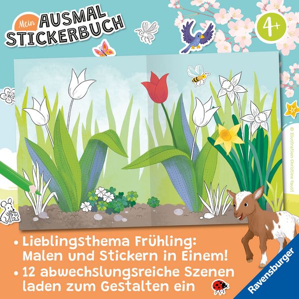 Produktbild: Mein Ausmalstickerbuch - Fr&uuml;hling