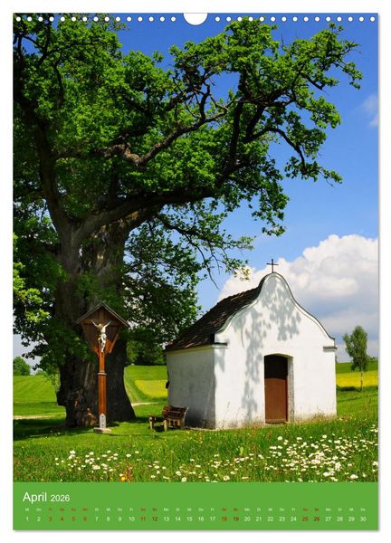 Produktbild: Malerische Kirchen und Kapellen (Wandkalender 2026 DIN A3 hoch), CALVENDO Monatskalender