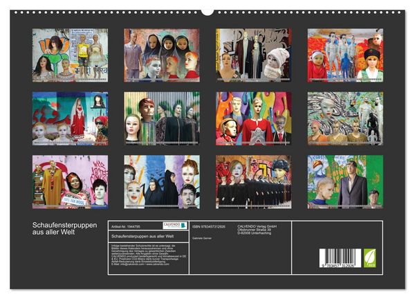 Produktbild: Schaufensterpuppen aus aller Welt (hochwertiger Premium Wandkalender 2026 DIN A2 quer), Kunstdruck in Hochglanz