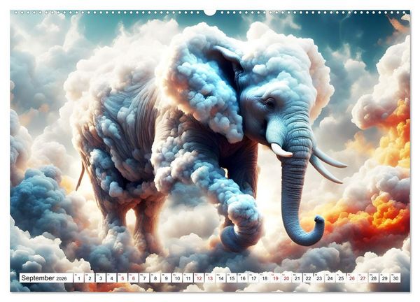 Produktbild: Wolkenkreaturen (Wandkalender 2026 DIN A2 quer), CALVENDO Monatskalender