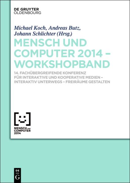 Produktbild: Mensch & Computer 2014 &ndash; Workshopband