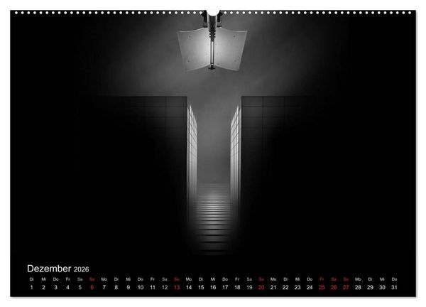 Produktbild: Black-Schwarz-Noir 2026 (Wandkalender 2026 DIN A2 quer), CALVENDO Monatskalender