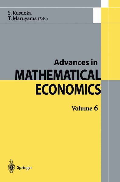 Produktbild: Advances in Mathematical Economics