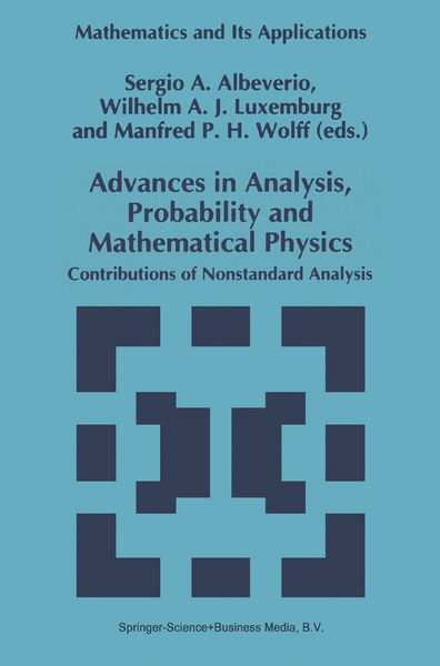 Produktbild: Advances in Analysis, Probability and Mathematical Physics