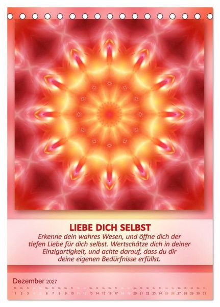 Produktbild: Light Energy Mandalas - Kalender - Vol. 2 (Tischkalender 2027 DIN A5 hoch), CALVENDO Monatskalender
