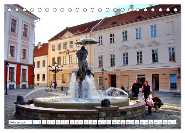 Produktbild: Treffpunkt Tartu - Estlands Universit&auml;tsstadt (Tischkalender 2026 DIN A5 quer), CALVENDO Monatskalender