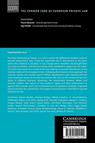 Produktbild: Security Rights in Movable Property in European Private Law