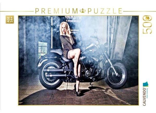 CALVENDO Puzzle Harley-Davidson FLSTFB Fat Boy Special 2014 | 500 Teile Lege-Größe 48 × 36 cm Foto-Puzzle für Erwachsene