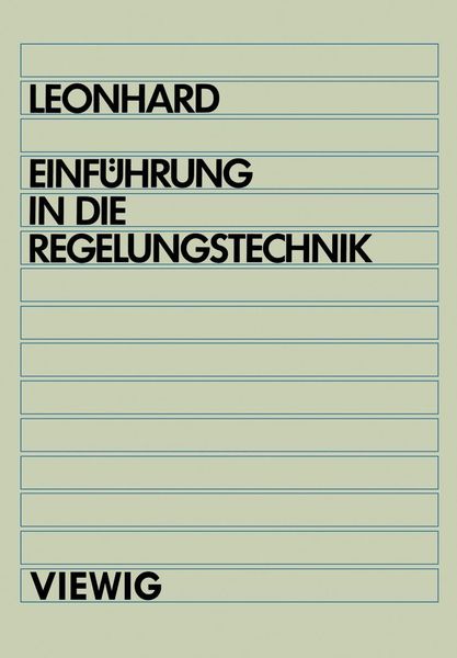 Produktbild: Einf&uuml;hrung in die Regelungstechnik