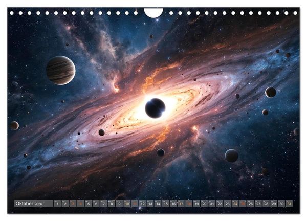 Produktbild: Fantastische Sternenwelten (Wandkalender 2026 DIN A4 quer), CALVENDO Monatskalender