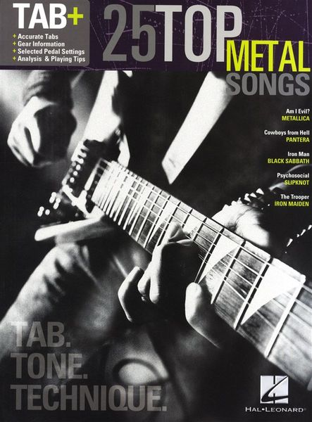 Produktbild: 25 Top Metal Songs - Tab. Tone. Technique.