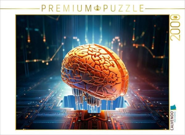 CALVENDO Puzzle Ein Motiv aus dem Kalender KI - Wie sich die künstliche Intelligenz selbst sieht | 2000 Teile Lege-Größe 90x67cm Foto-Puzzle für glückliche Stunden