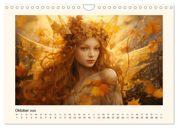 Produktbild: Feenglanz (Wandkalender 2026 DIN A4 quer), CALVENDO Monatskalender