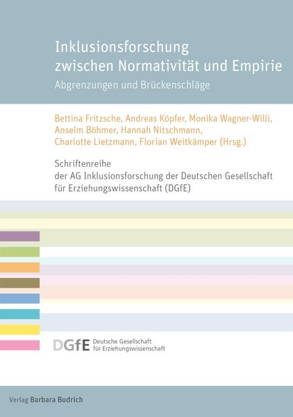 Produktbild: Inklusionsforschung zwischen Normativit&auml;t und Empirie