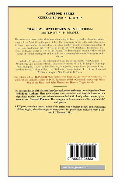 Produktbild: Tragedy: Developments in Criticism